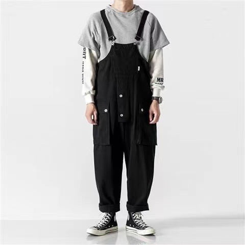 Casual Jumpsuit Overalls Men's Workwear Trousers Workers Work Clothes Loose Overalls