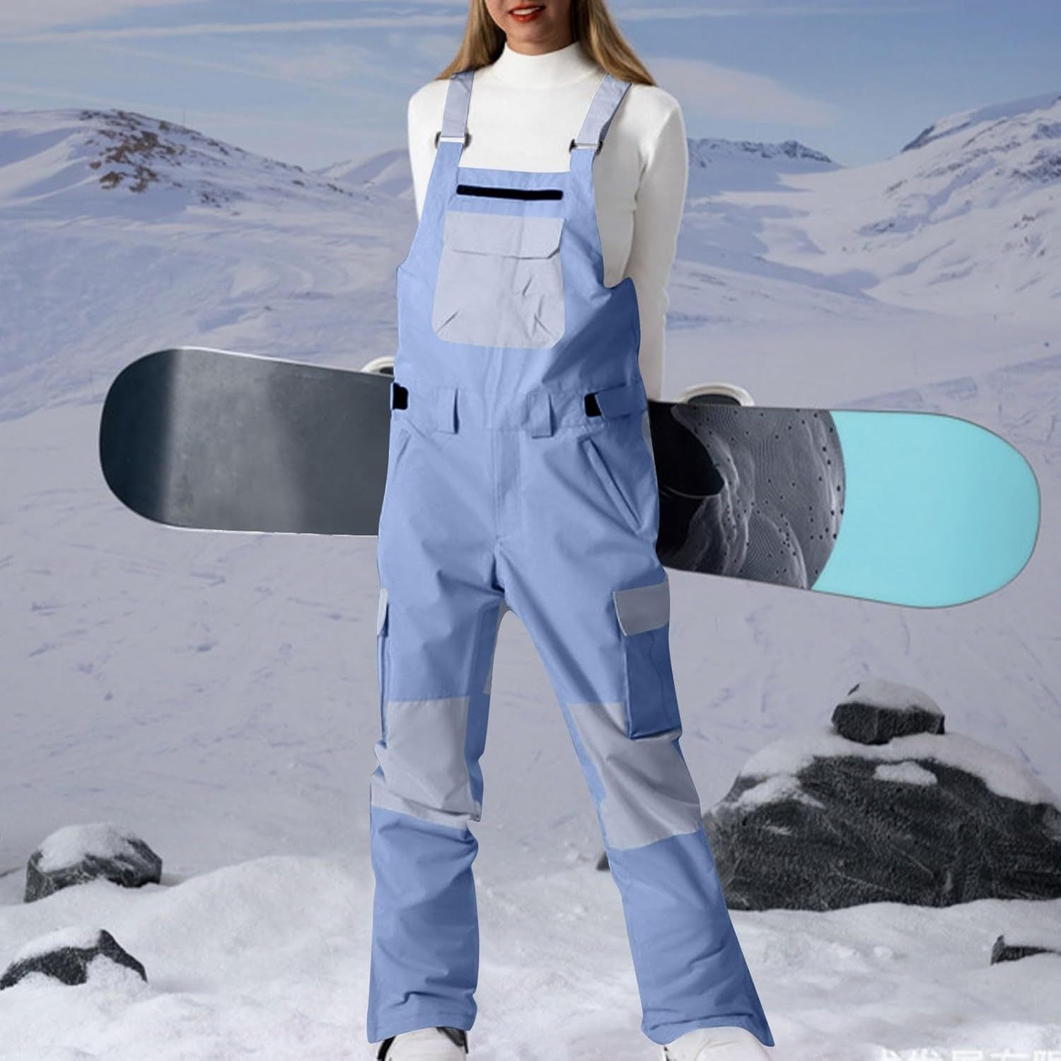 Snowboard Casual Loose Straight Overalls Overalls