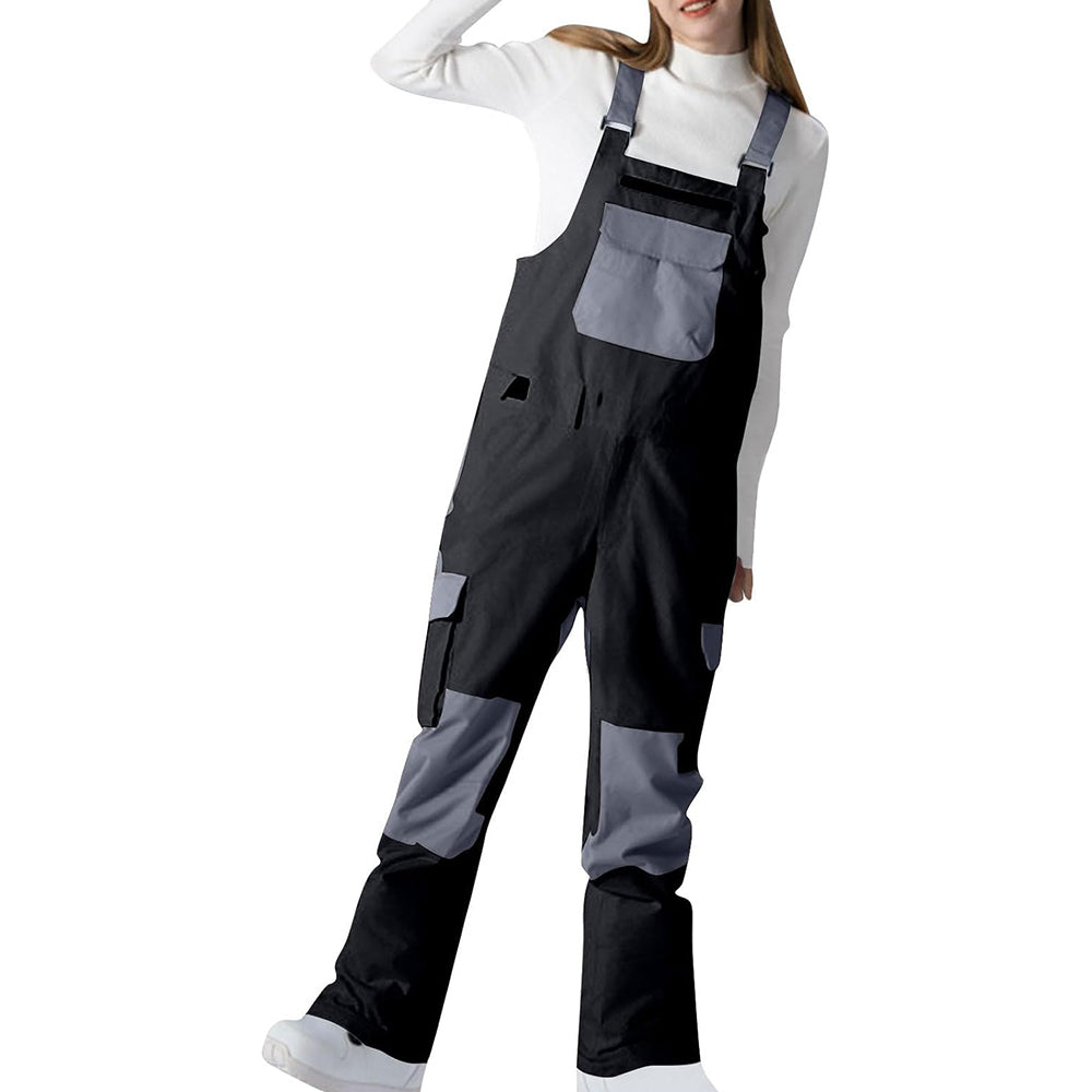 Snowboard Unisex Casual Loose Straight Overalls Overalls