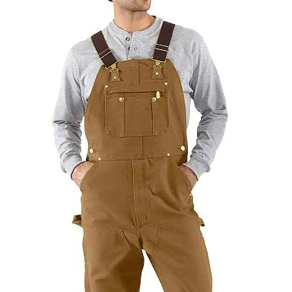 Men's Retro Workwear Casual Overalls