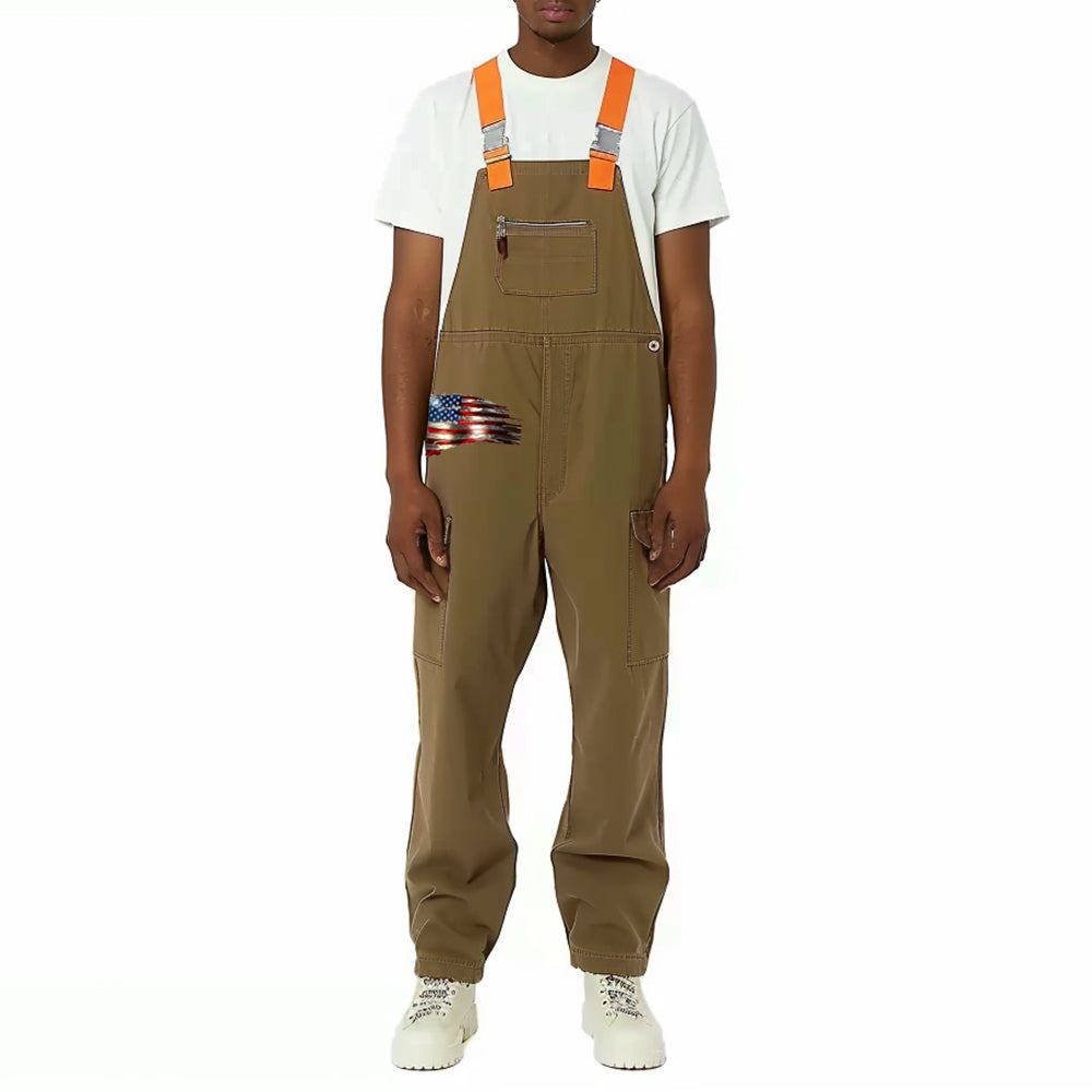 Men's Retro Workwear Casual Overalls