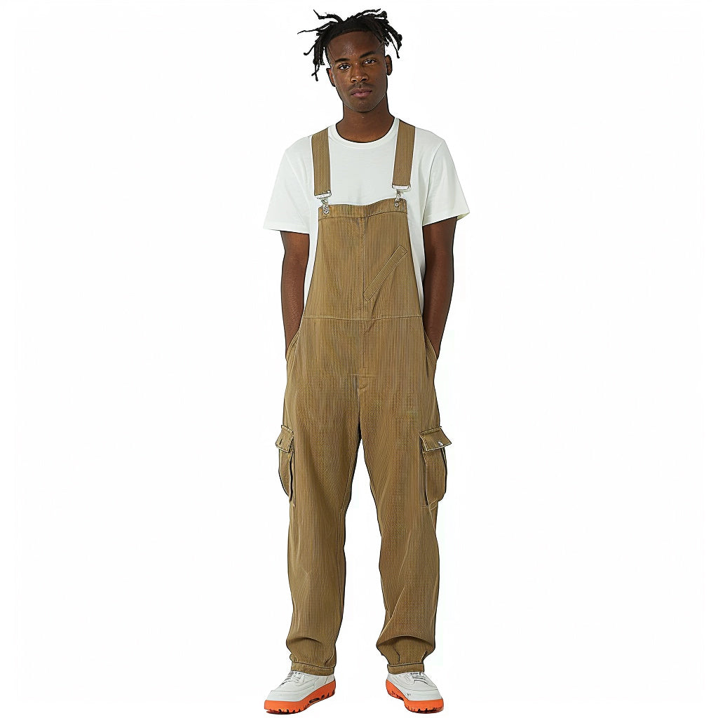 Men's Multi-Pocket Casual Loose Overalls