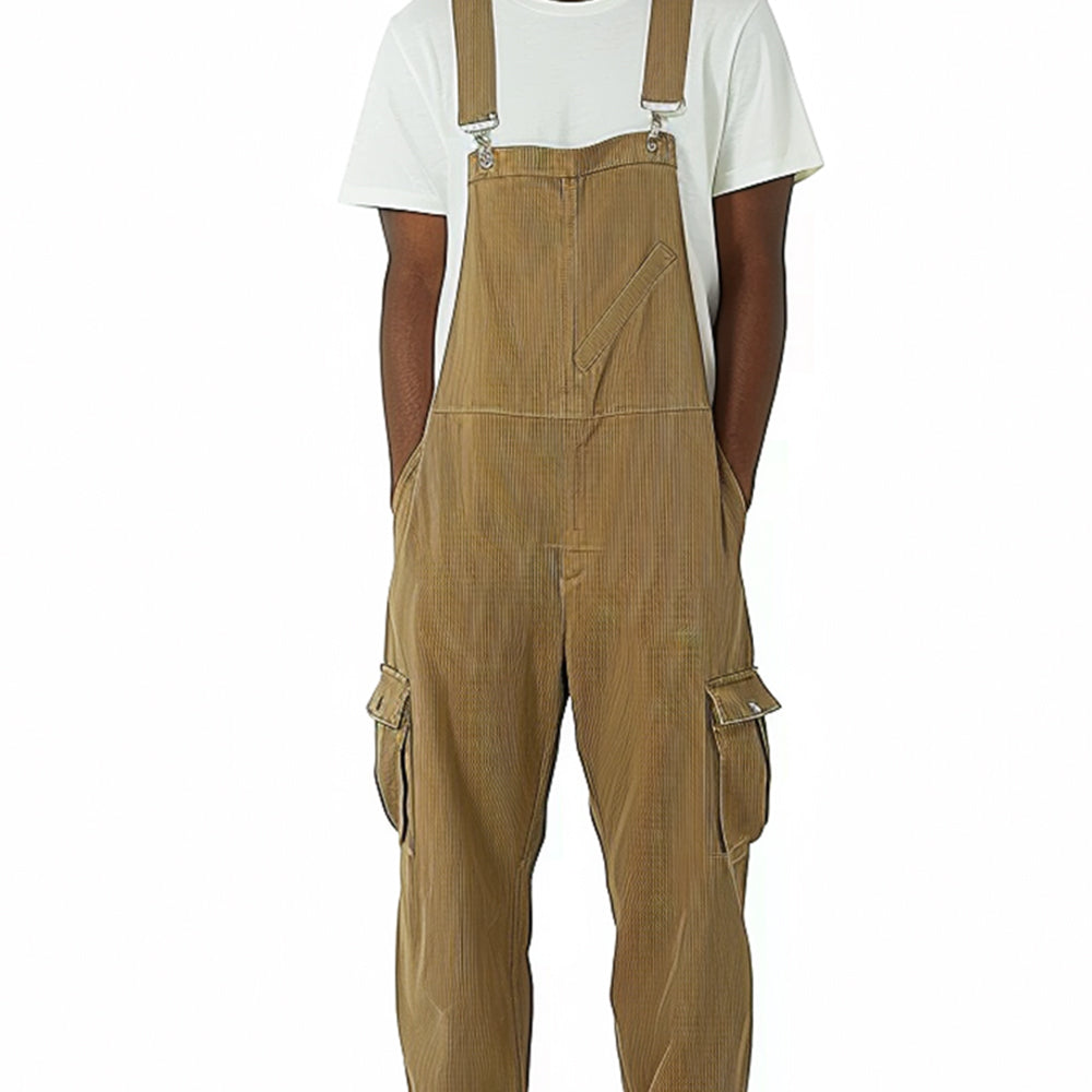 Men's Multi-Pocket Casual Loose Overalls