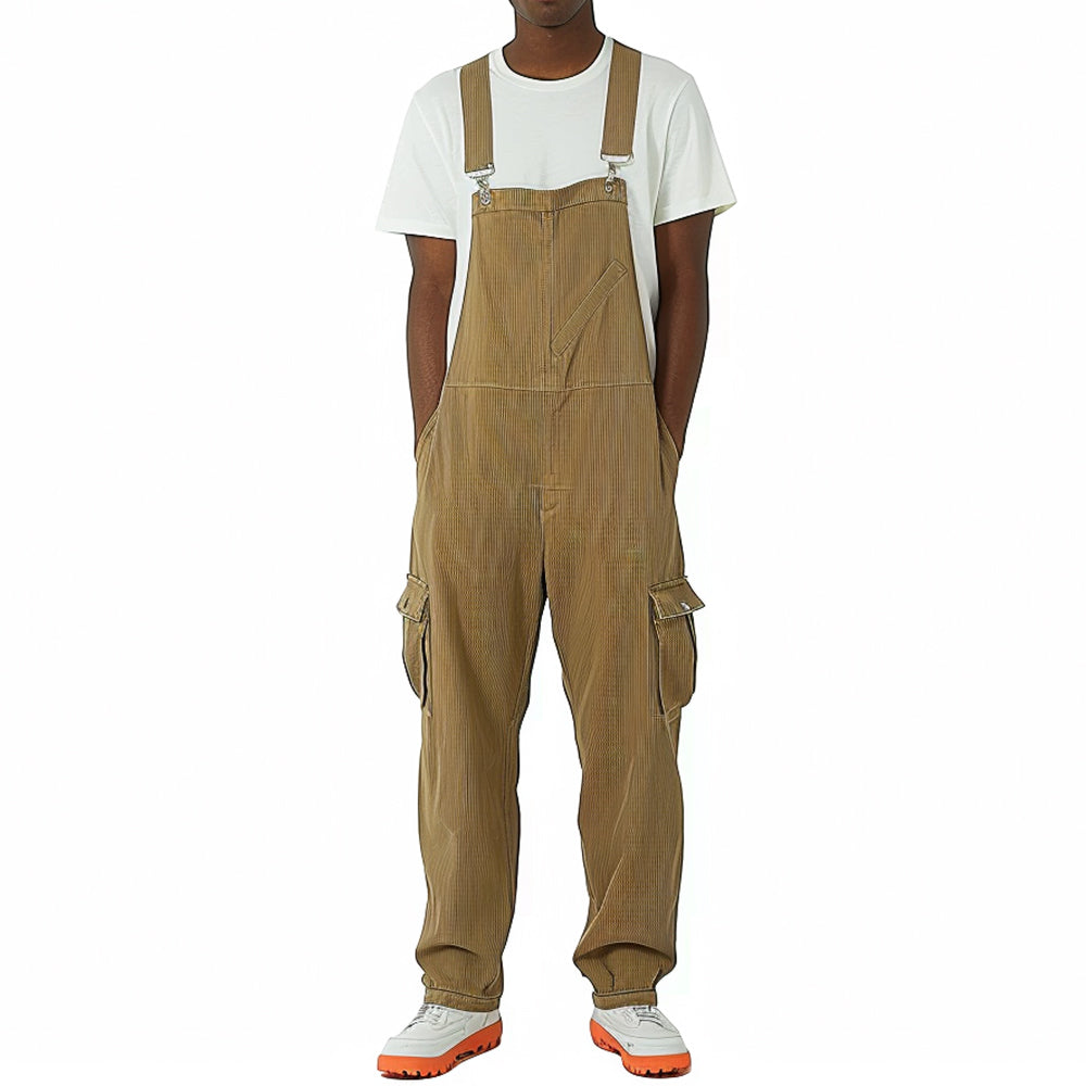 Men's Multi-Pocket Casual Loose Overalls