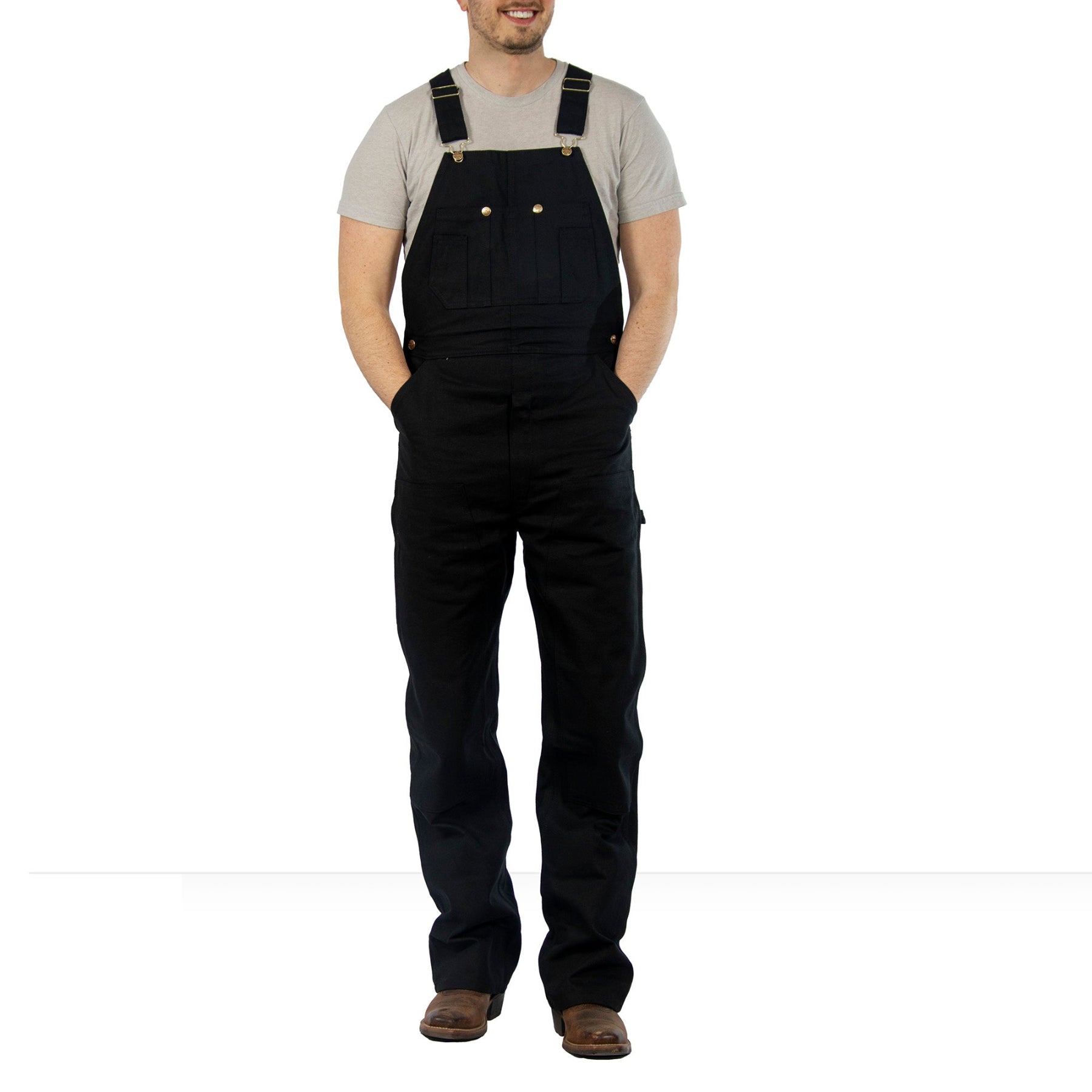 Men's Retro Overalls Casual Loose Straight Overalls