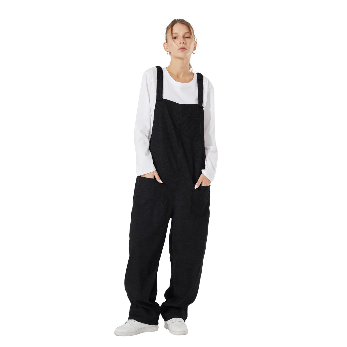 Loose Fit Corduroy Bib Overalls- Women's – Monster Valley