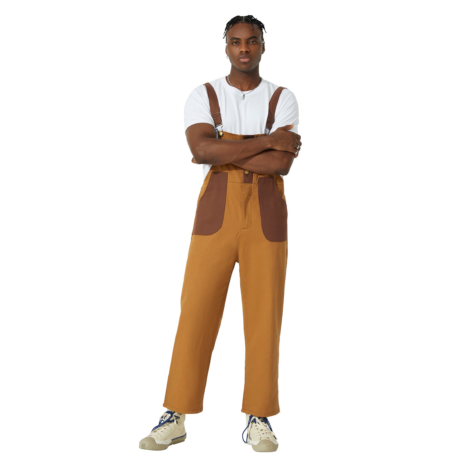 VSVintageLLC Men's 90s Streetwear Insulated Puffer Overalls Bib